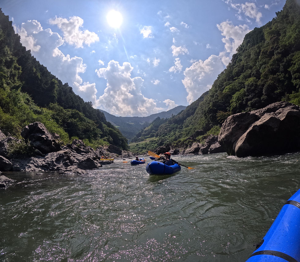 Niyodo Adventure Family tour Kochi Japan