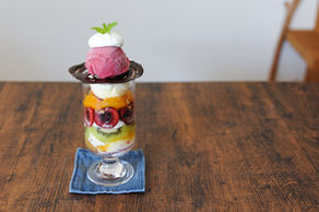 フルーツのパフェ