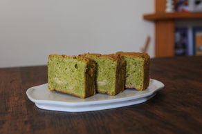 抹茶とホワイトチョコのパウンド