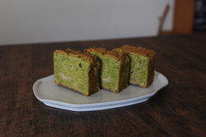 抹茶とホワイトチョコのパウンド