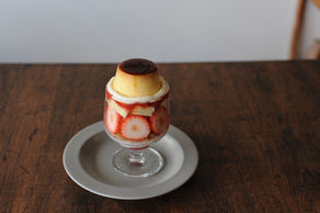 プリンのグラスデザート