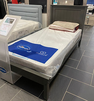 3'Painted Grey bedframe & Mattress