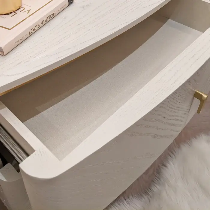 Thumbnail: A Dino Stone Oak Bedside Cabinet