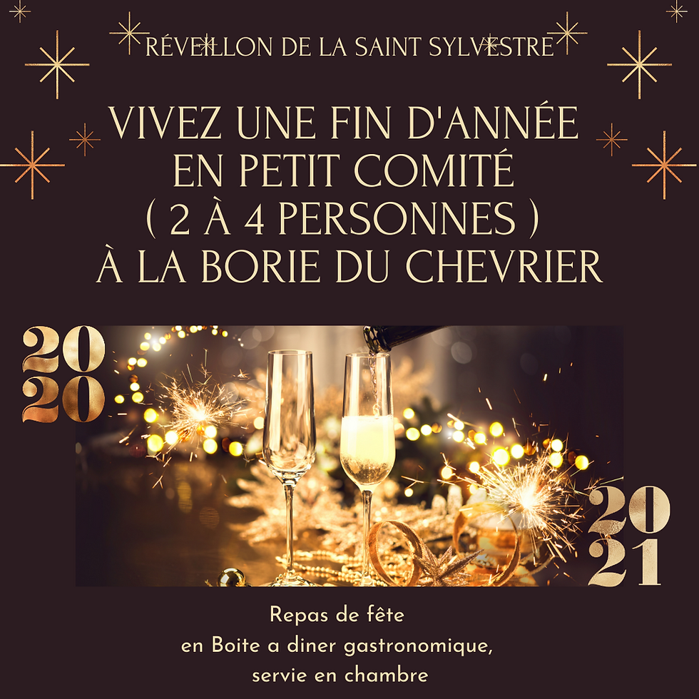 Un réveillon intimiste et sécuritaire à la Borie du Chevrier
