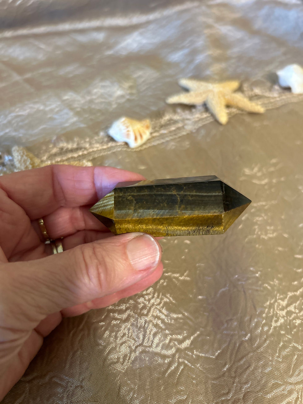 Thumbnail: Tiger Eye Double Terminated Crystal Tower