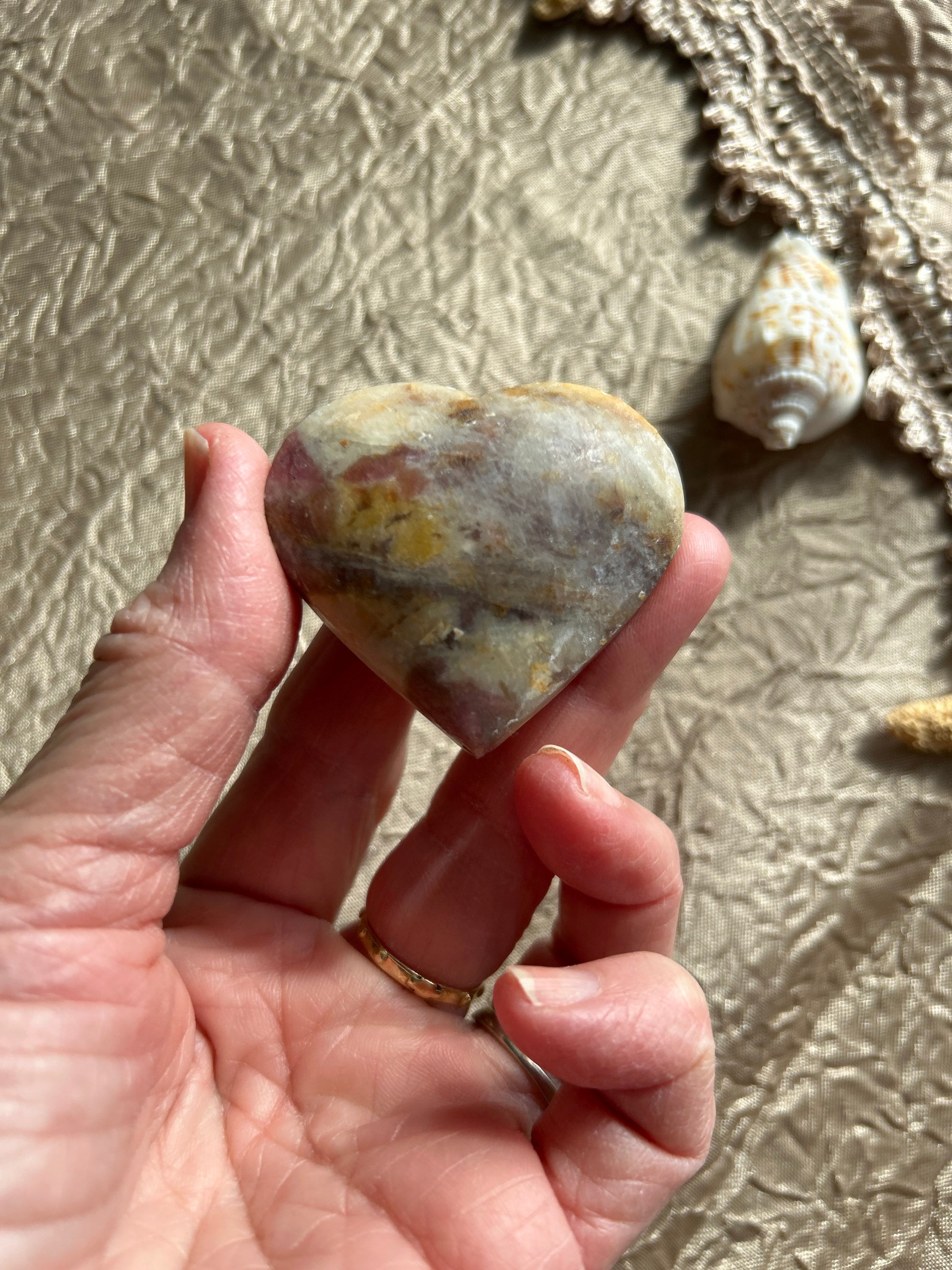 Natural Pink Tourmaline Heart