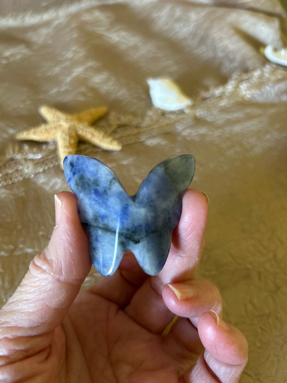 Thumbnail: Blue Aventurine Crystal 3D  Butterfly
