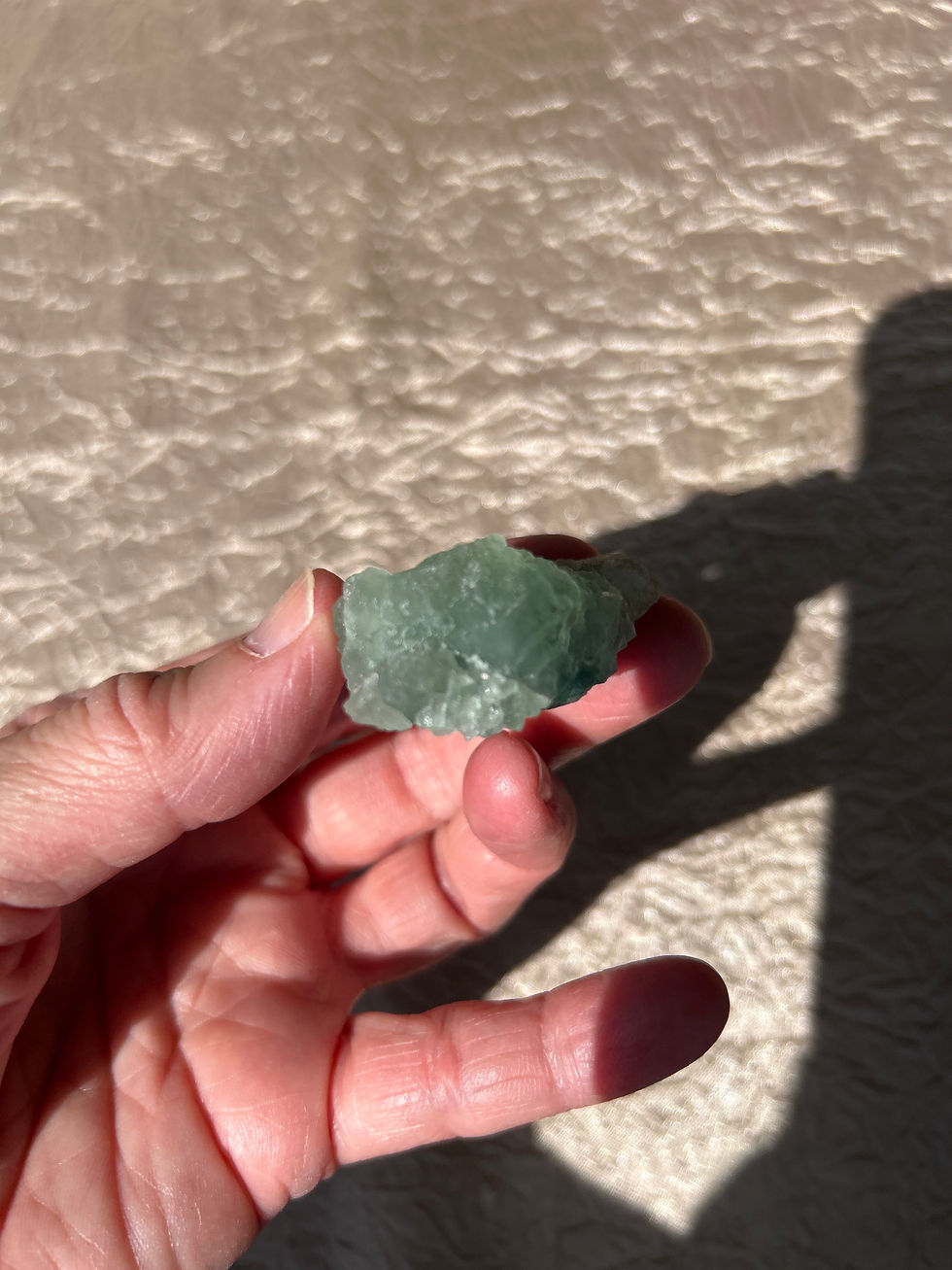 Thumbnail: Raw Green Fluorite Crystal Specimen
