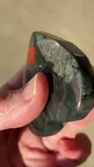 Thumbnail: African Bloodstone Crystal Heart