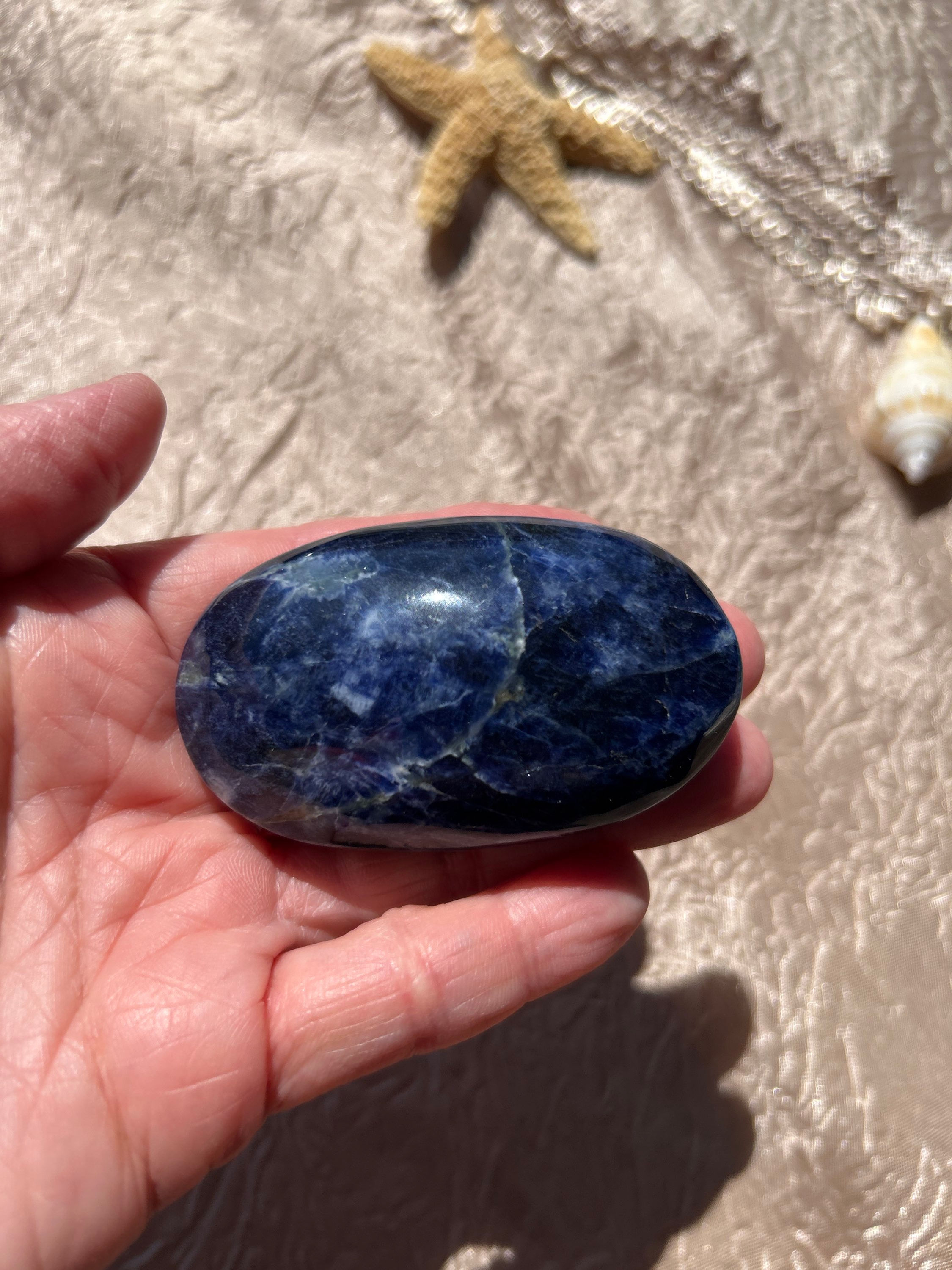 Sodalite Crystal Palmstone