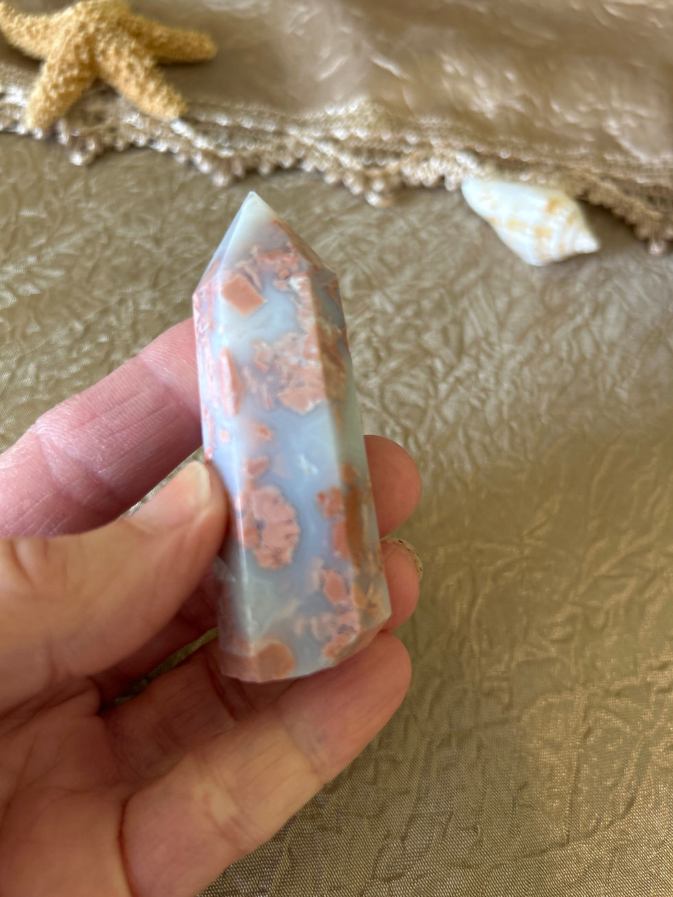 Thumbnail: Pink Sakura Agate Tower