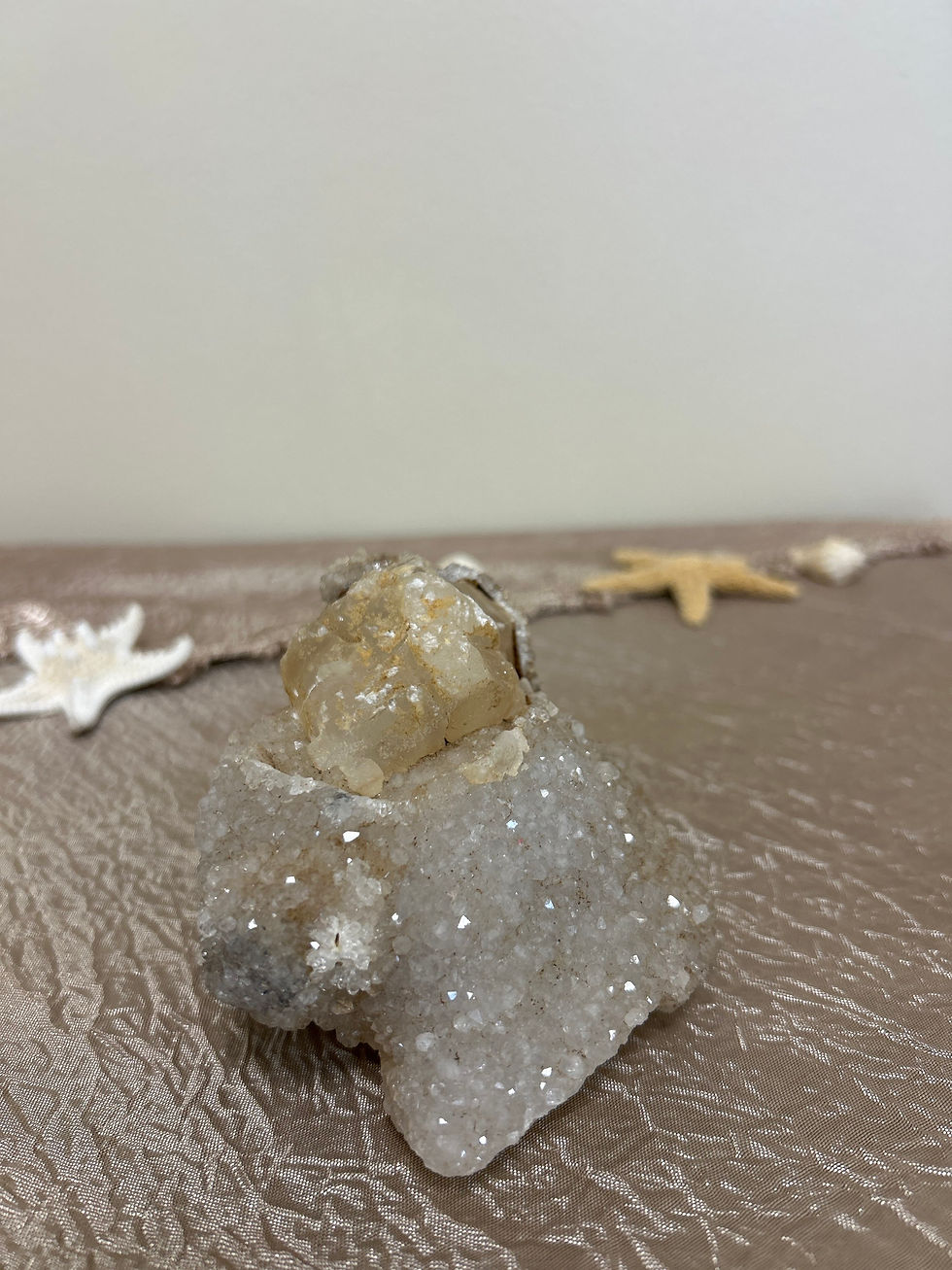 Thumbnail: Chalcedony with Cryptocristaline Quartz Druzy