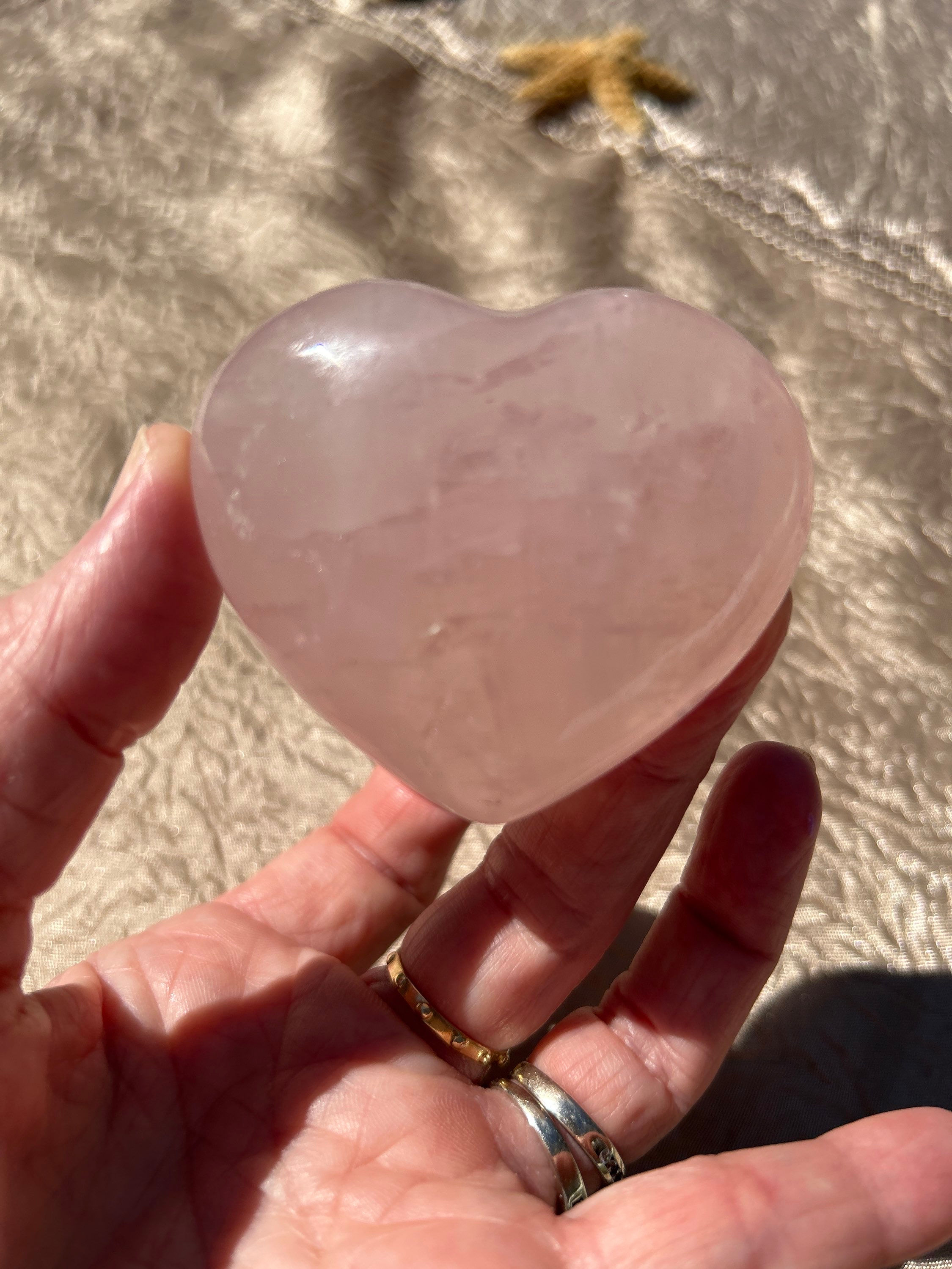 Rose Quartz Heart