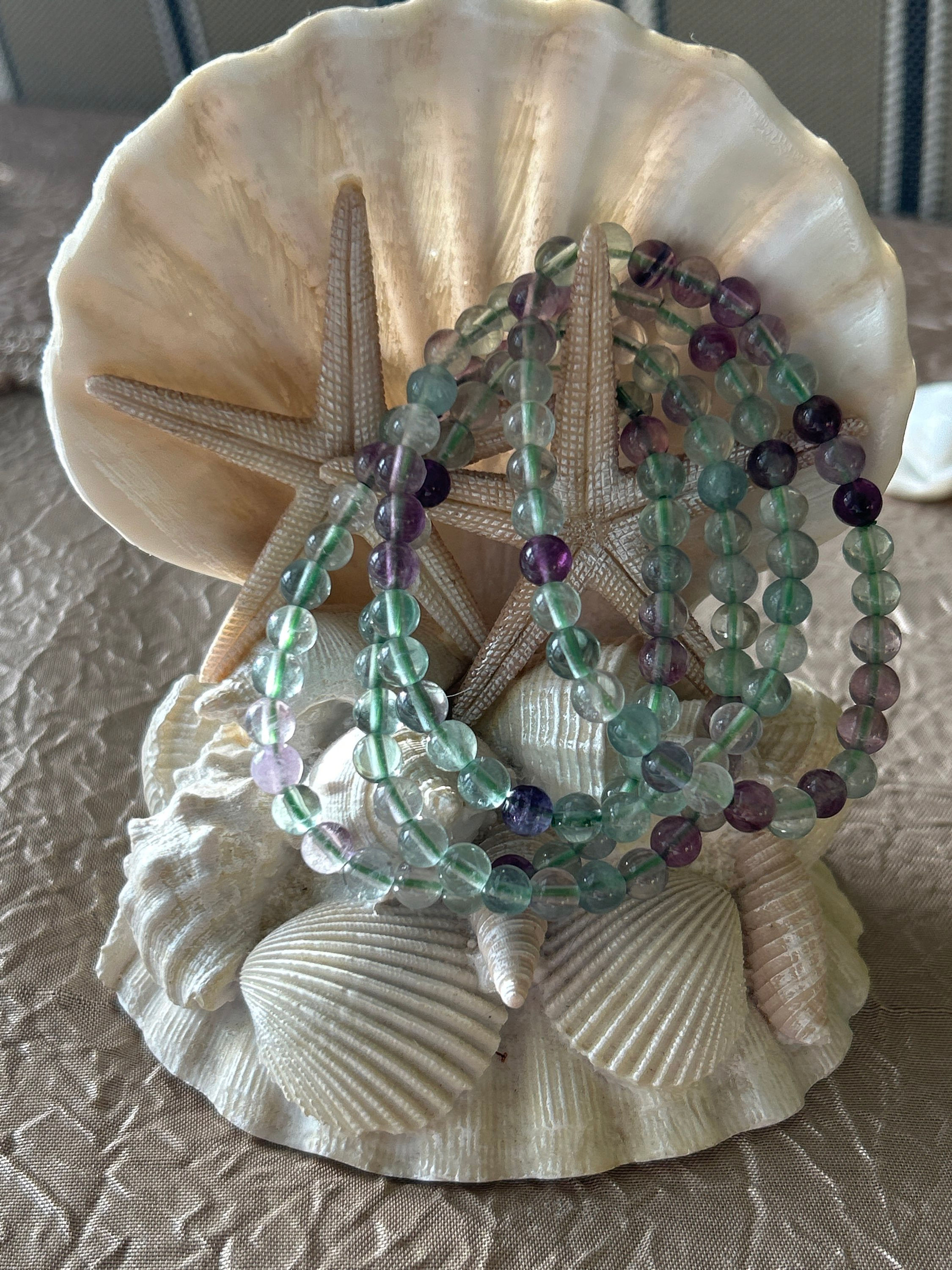 8 mm Fluorite Stretchy Bracelet