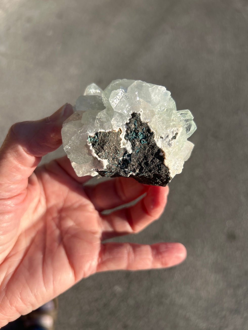 Thumbnail: Apophyllite on Matrix Specimen