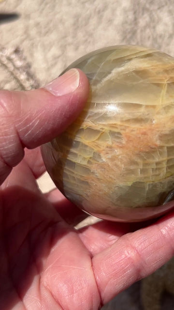 Thumbnail: Peach Moonstone Crystal Sphere