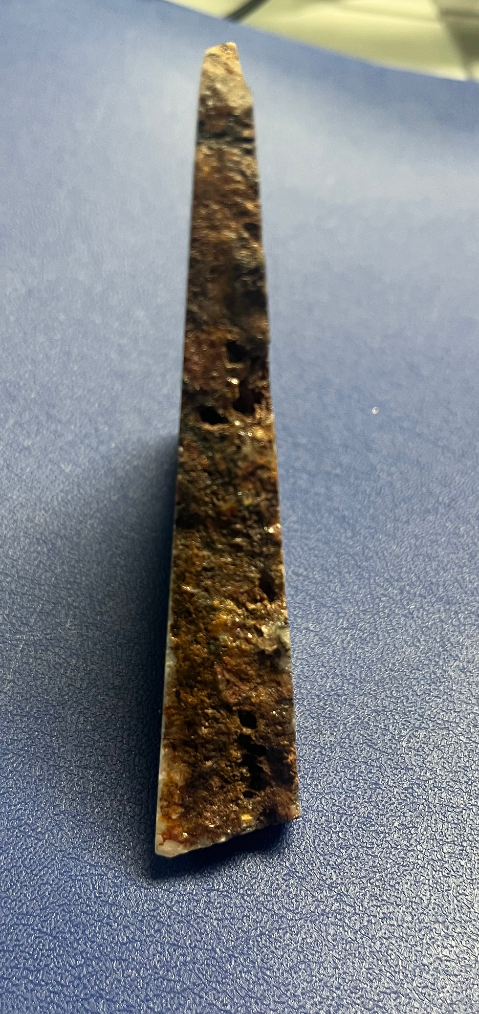 Thumbnail: purple moss agate chalcedony flat stone