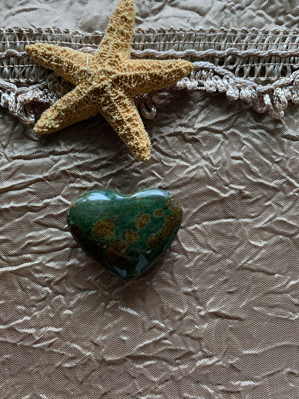Rain Forest Jasper Heart