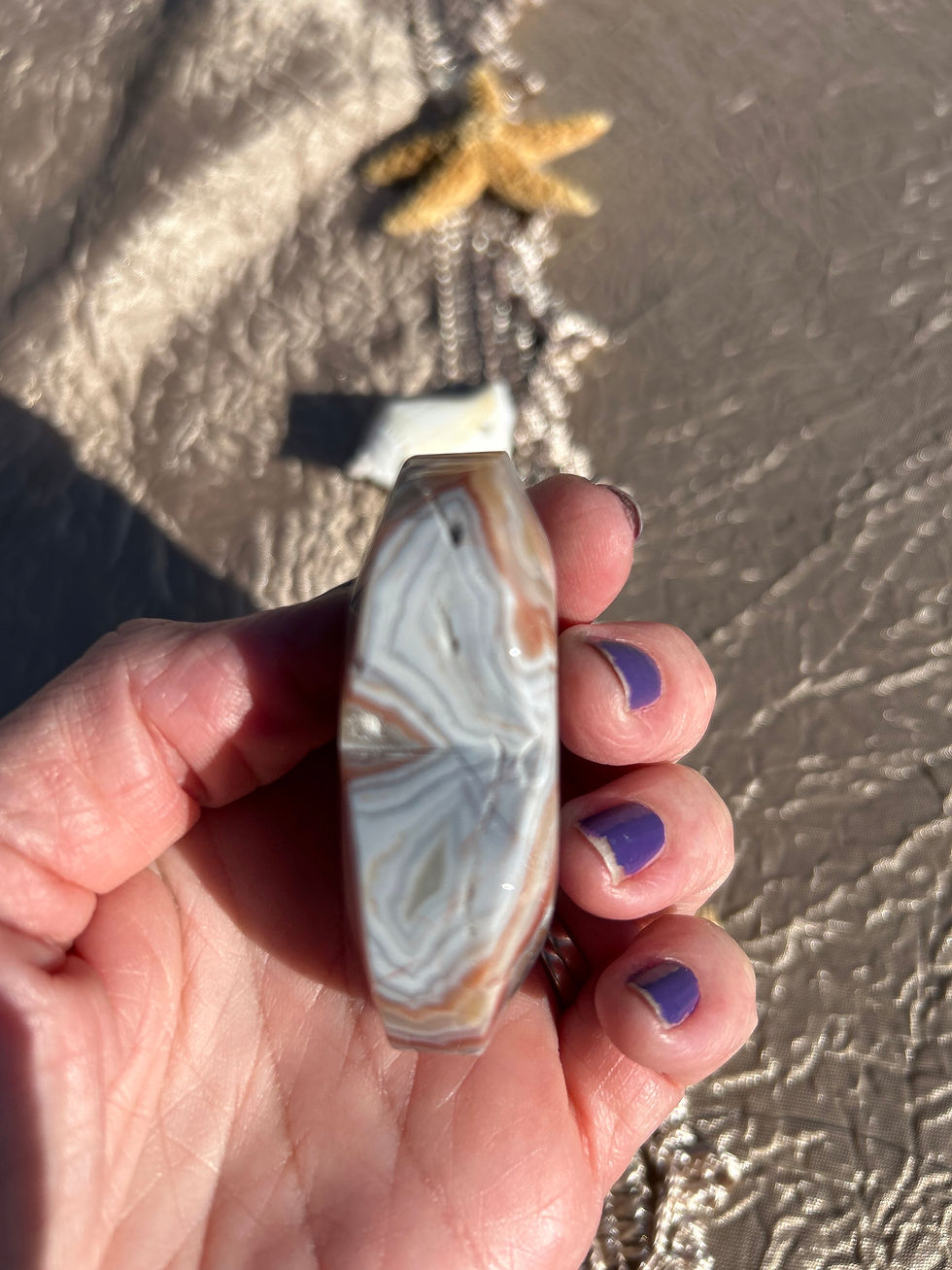 Thumbnail: Amethyst Agate Heart