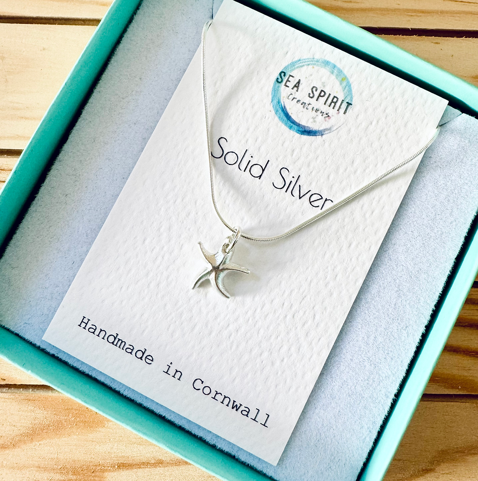 Thumbnail: Silver Starfish Necklace