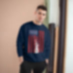Миниатюра: American Flag Men's Crewneck Champion Sweatshirt-Statue of Liberty-4th Of July