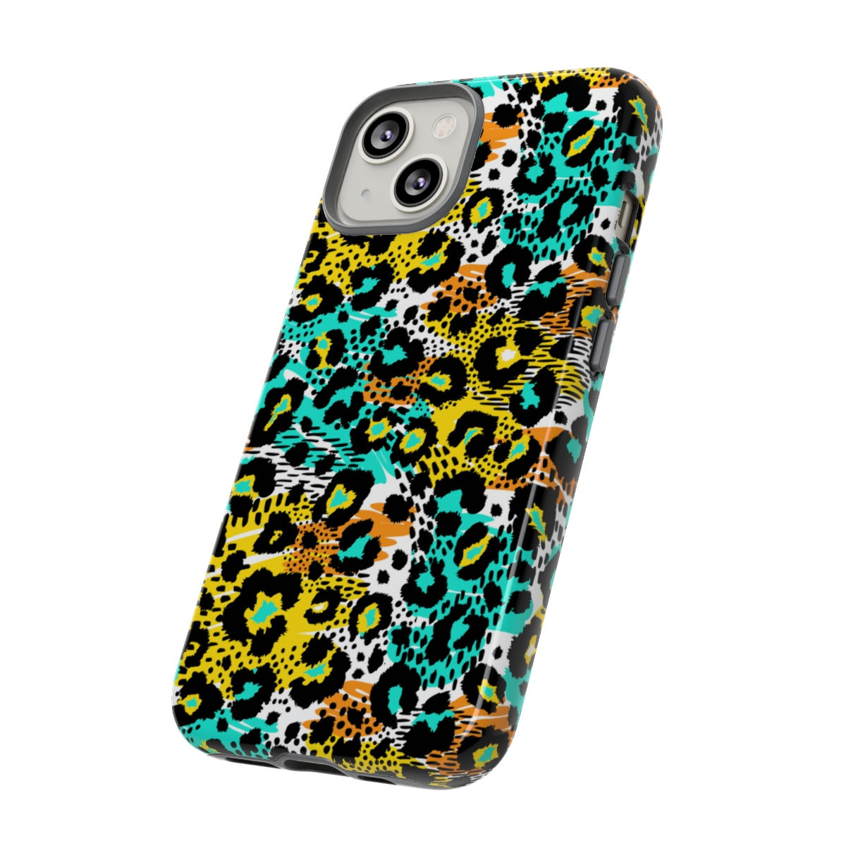 Leopard Print Tough iPhone 14 Case-iPhone Case-iPhone14-Animal Print iPhone Case