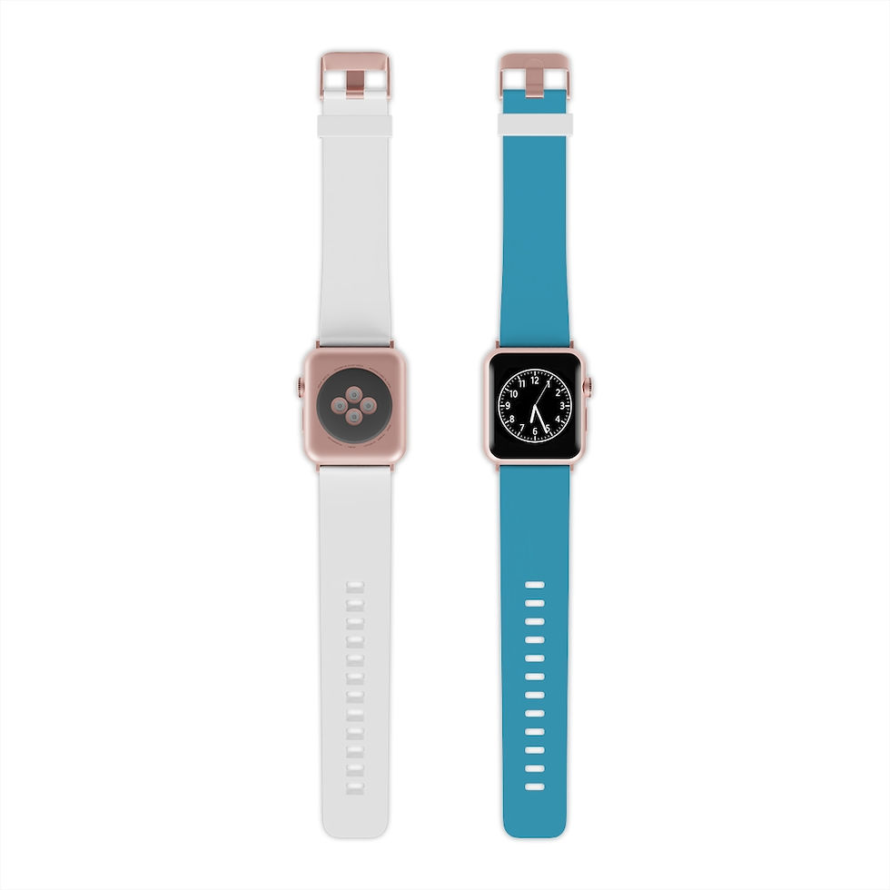 Thumbnail: Apple Rubber Turquoise Watch Band-Series 1 2-42/44mm-iWatch-Running,Gym,Hiking