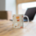 Thumbnail: Santa & Fox Brown 11 & 15 OZ Holiday Mug-Chocolate Tea-Tea Lover Cup-Coffee Mug 