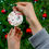Thumbnail: Santa & Friends One Sided Print Ceramic Ornament-Christmas Light-Christmas Tree