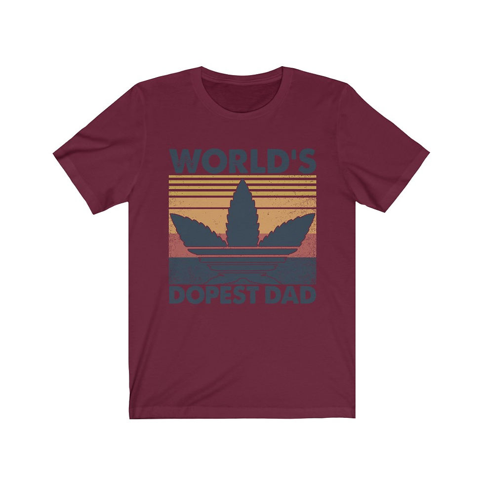 Thumbnail: World's Dopest Dad Retro Jersey Short Sleeve T-shirt-Tops & Tees