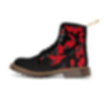 Men's Red Camouflage Boots-Men's Boots-Boots For Men-Men Boots-Black Boots