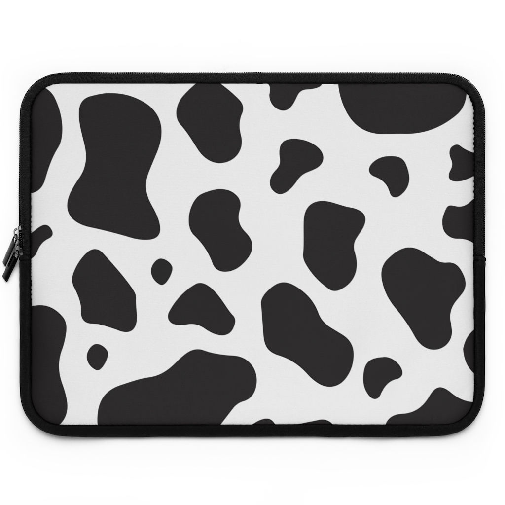 7”-17'' Cow Print Tablet Laptop Sleeve Case-MacBook-iPad Pro-Animal Print