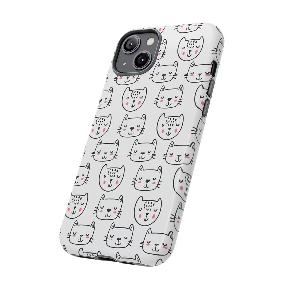 ภาพขนาดย่อ: Cat Lover White Tough iPhone 14 Case-iPhone Case-iPhone 14 Case-iPhone Case