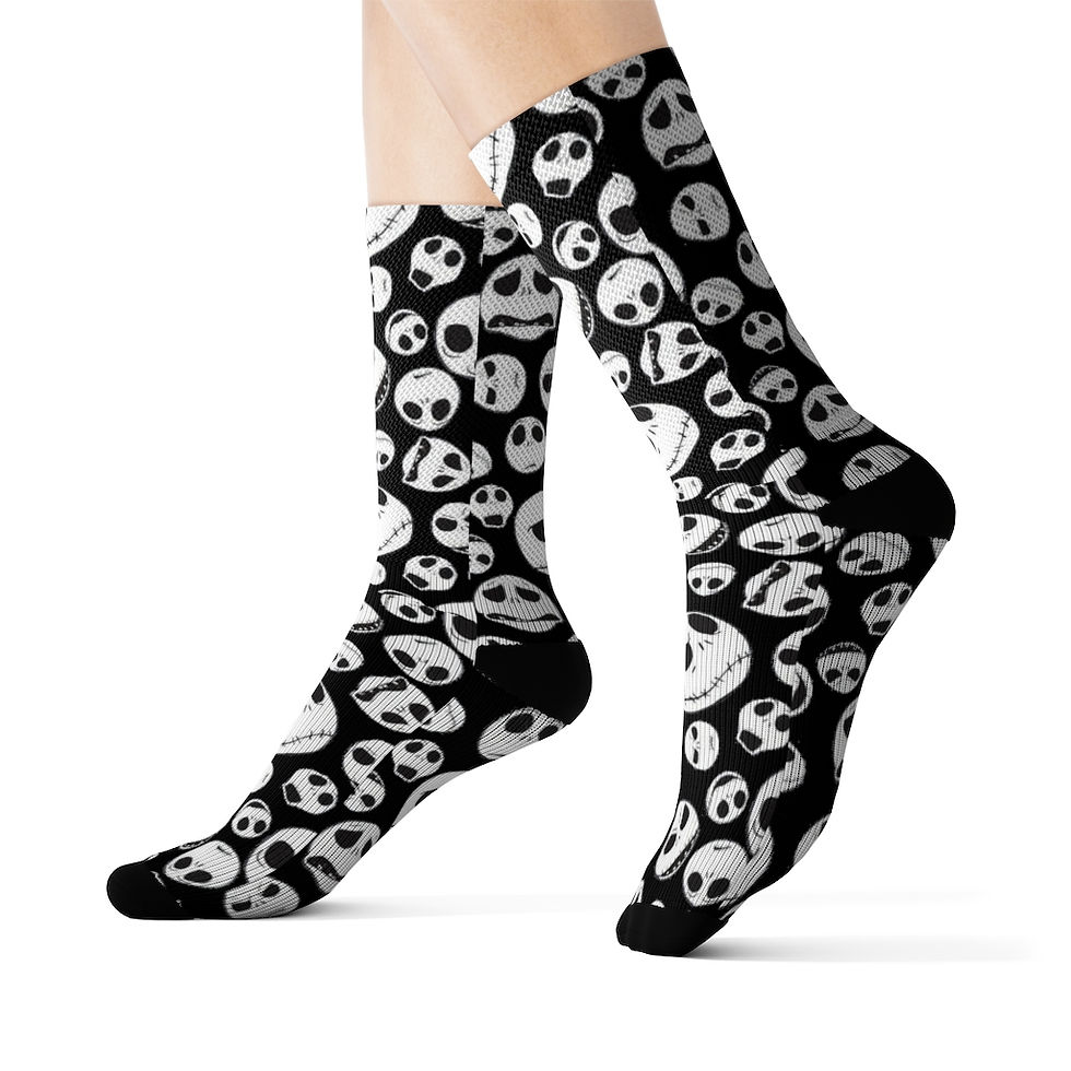 Thumbnail: Nightmare Before Christmas Jack Skellington Socks-Halloween-Horror