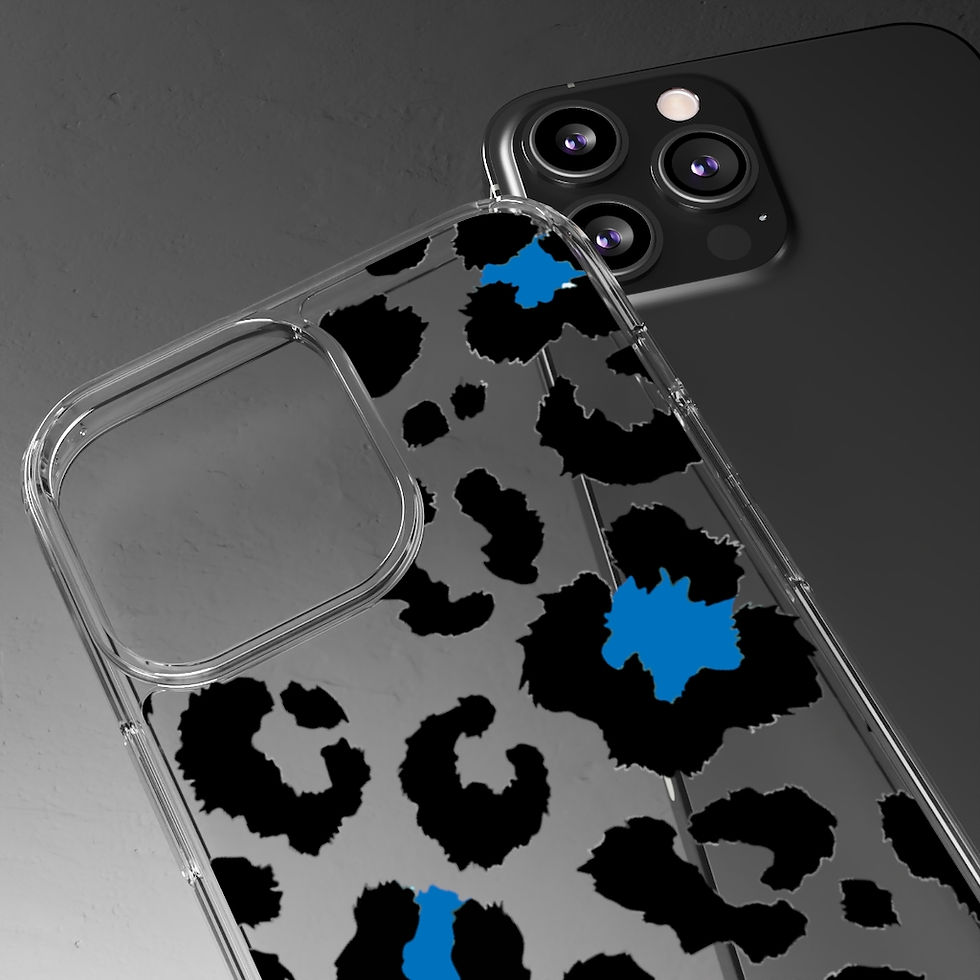 Thumbnail: Leopard Clear iPhone Case-iPhone 13 Case-iPhone 12-iPhone Case-Animal Print