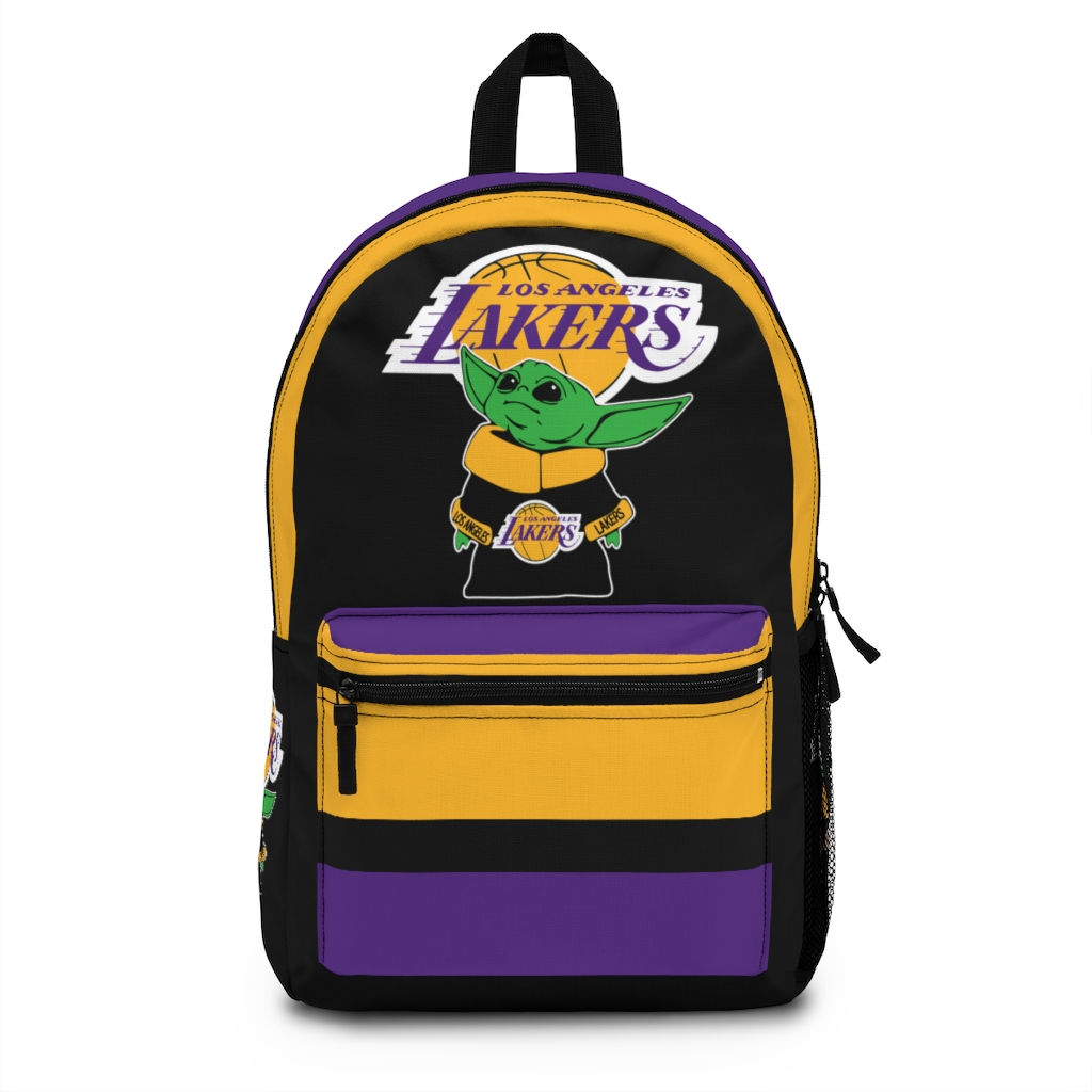 Baby Yoda-Los Angeles Lakers Backpack-Birthday Gift-Star Wars-The Mandalorian