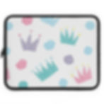 Thumbnail: 7”-17'' Crown Print Tablet Laptop Sleeve Case-MacBook-Chromebook-iPad Pro-Dell