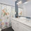 Miniatiūra: 71" x 74" Crane Bird Shower Curtain-Bathroom Decor-Flower Shower Curtain
