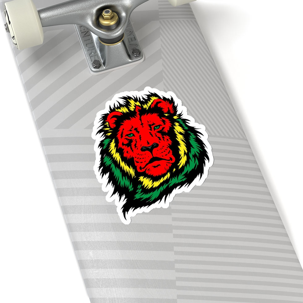 Thumbnail: Rasta Color Lion Sticker-Laptop-Car Bumper-Bottle-Scrap booking-Crafting