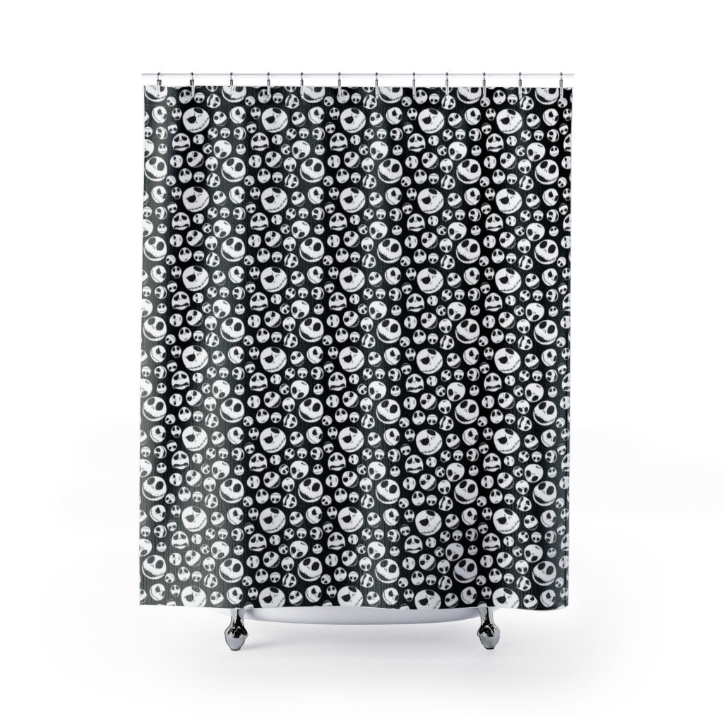 71" x 74" Jack Skellington Shower Curtain-Nightmare Before Christmas