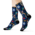 Thumbnail: Day Of The Dead Sugar Skull Socks-Halloween-Horror