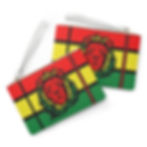 Thumbnail: Rasta Color Lion Vegan Leather Clutch Makeup Bag-Cosmetic Bag-Caribbean-Jamaica 