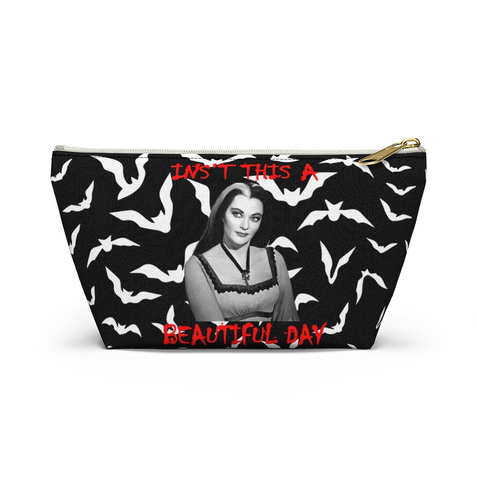 Thumbnail: Lily Munster Accessory Pouch Makeup Bags-Women Bags-Cosmetic Bag-Gift of Her