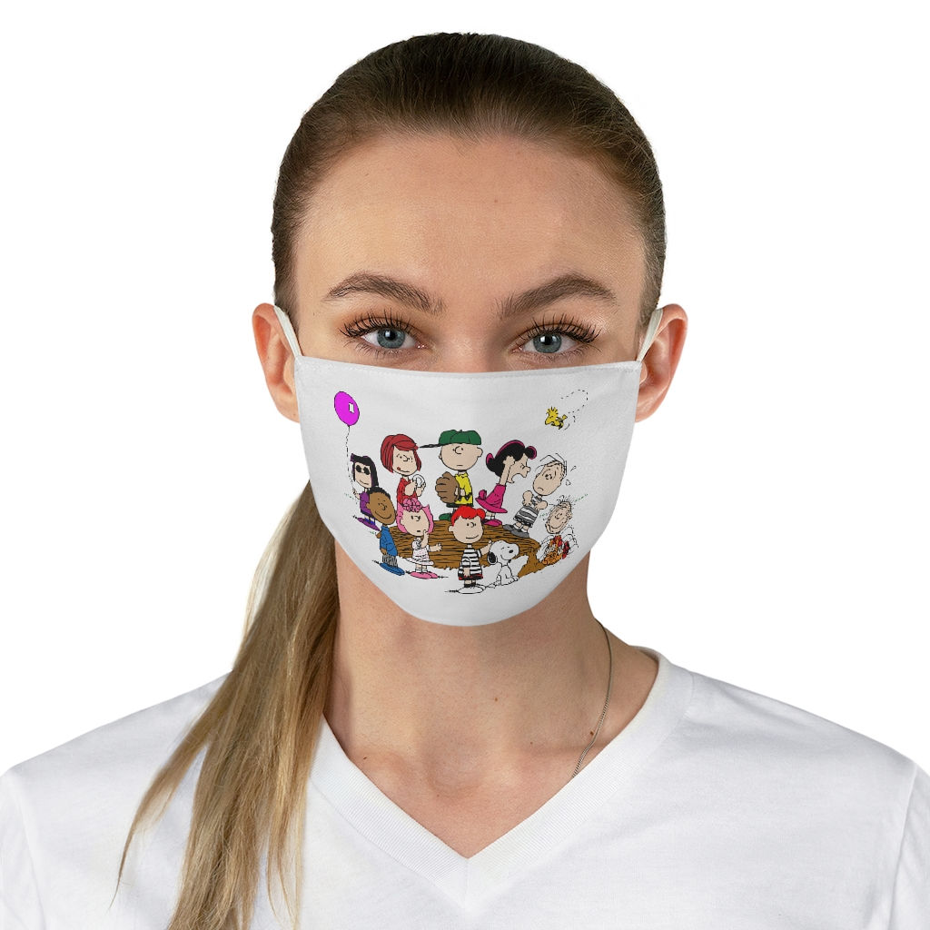 Charlie Brown and Friends Fabric Face Mask-Washable Mask-Reusable Face Mask