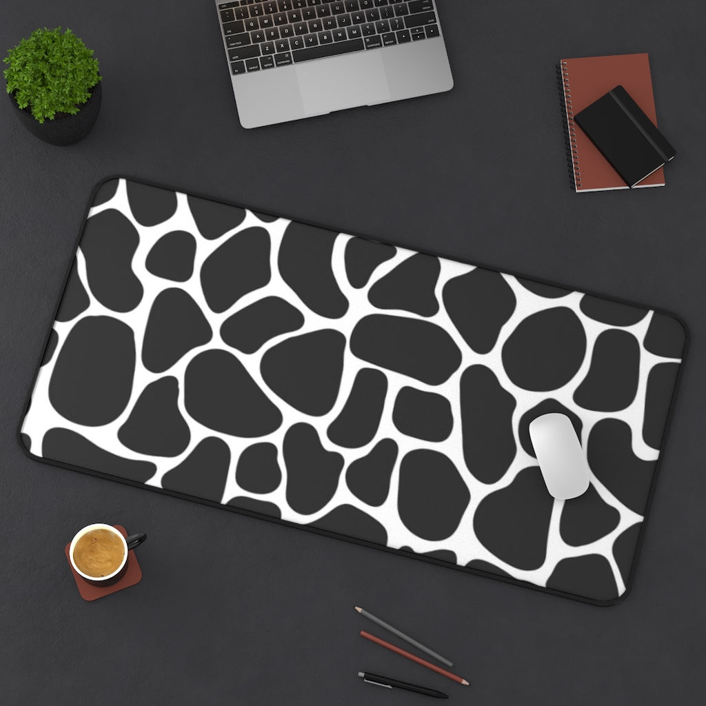 Giraffe Print Gaming Mouse Pad-Office Desk Mat-Mouse Pad-Desk Pad-Large Desk Pad
