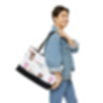 Thumbnail: Cat Lover Weekender Tote Bag-Animal Lover-Cute Cats Weekender Bag-Travel Bag