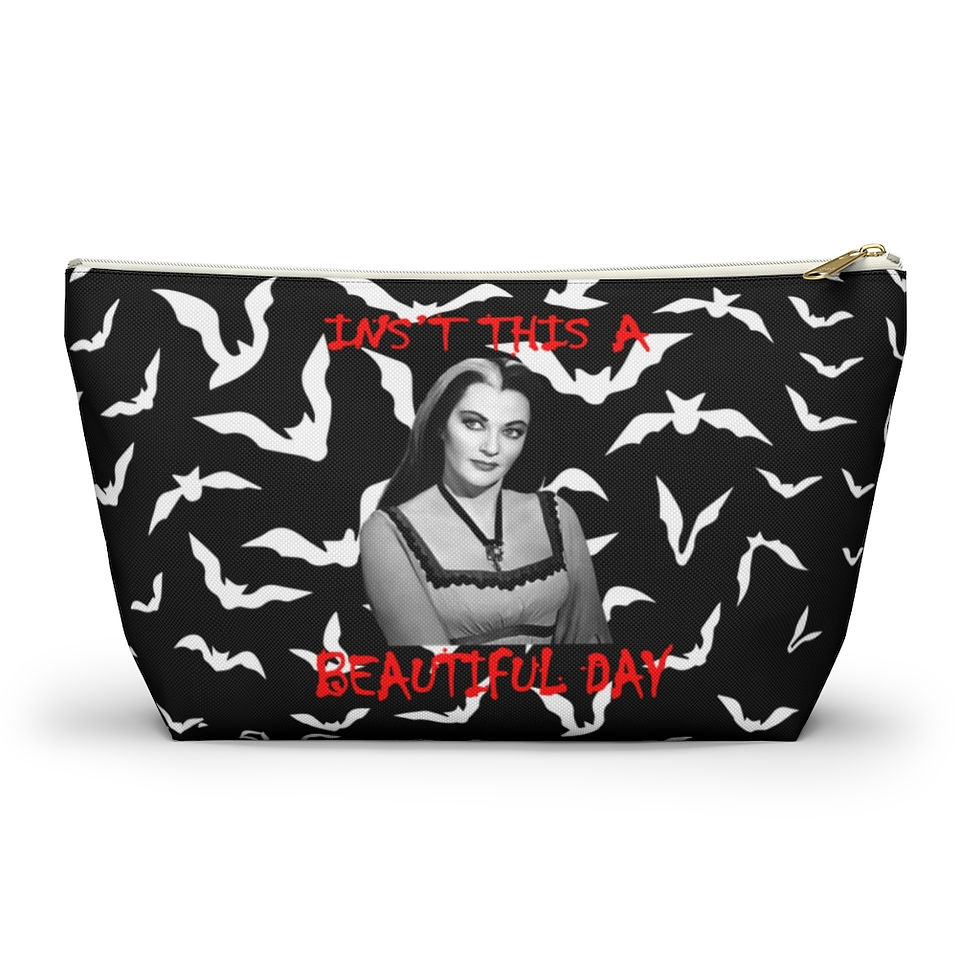 Thumbnail: Lily Munster Accessory Pouch Makeup Bags-Women Bags-Cosmetic Bag-Gift of Her