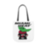 Baby Yoda-Miami Heat Canvas Tote Bag-Book Bag-Grocery Bag-Beach Tote