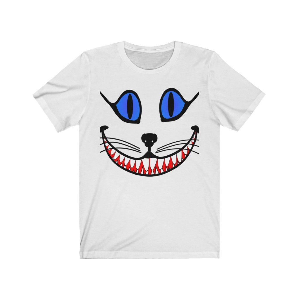 Smiley Face Short Sleeve T-shirt-Cats-Tops & Tees-Graphic Tees-Gift For Her- #2