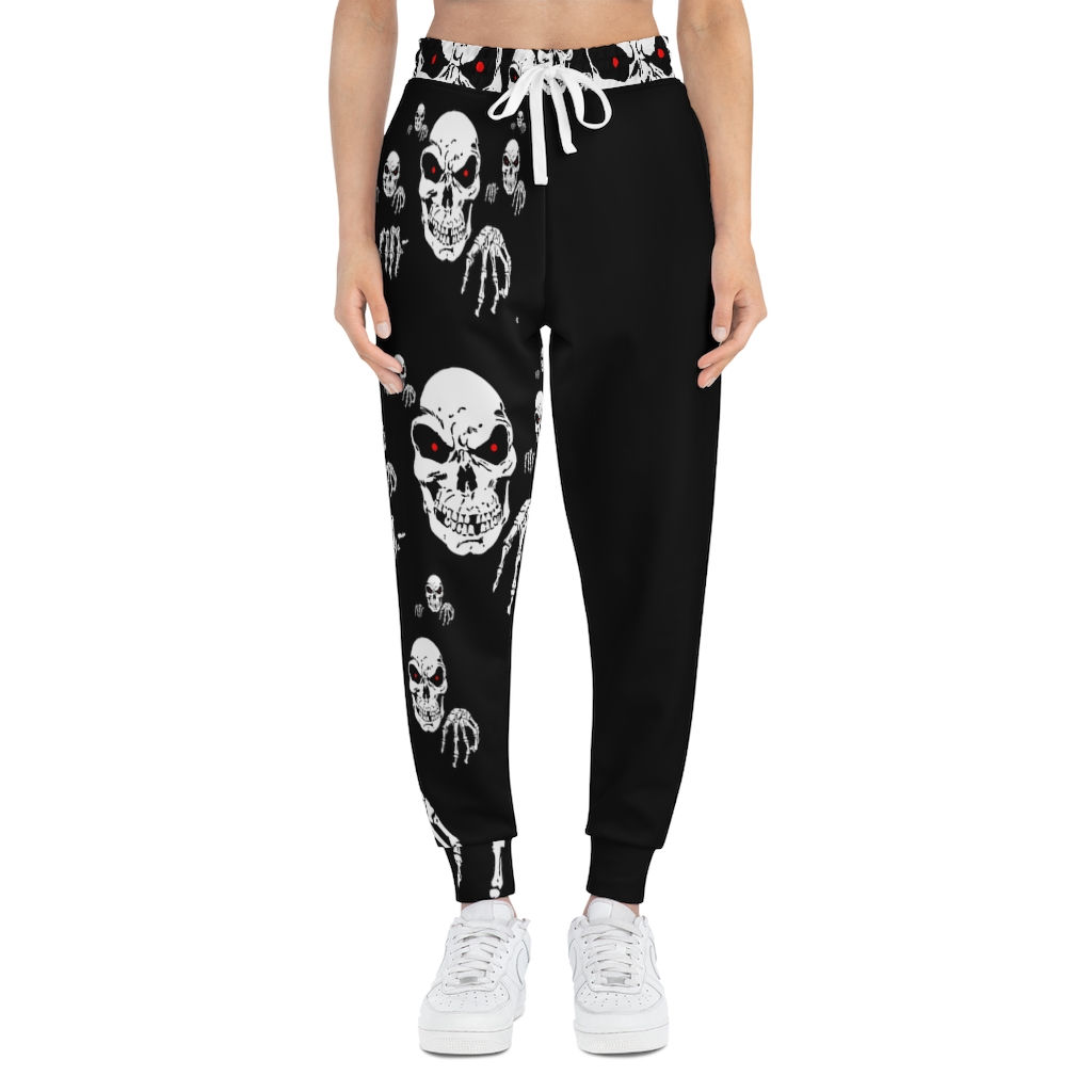 Skull Headed Athletic Jogger-Fitness-Streetwear Sweatpants With Pockets